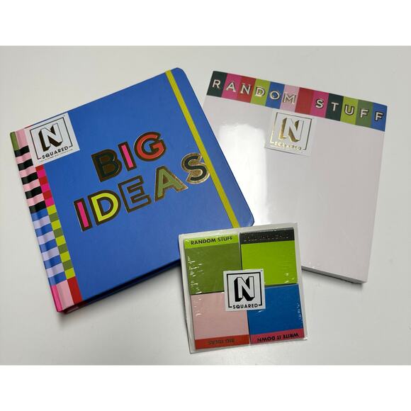 C R Gibson Signature Squared Note Pad Set - NWT - Office/School Fun / Great Gift - Picture 2 of 10